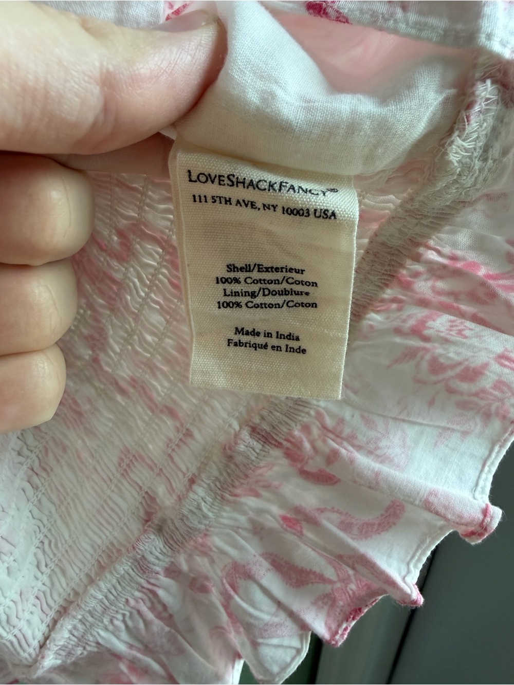 LoveShackFancy Pink Floral Tiered Maxi Skirt and Top - Picture 7 of 11